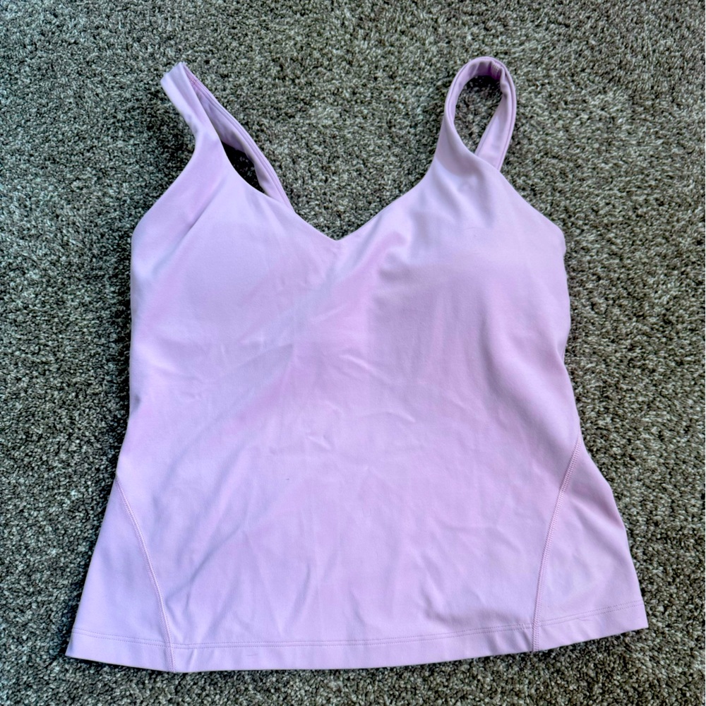 Lululemon Align waist length tank pink peony 8